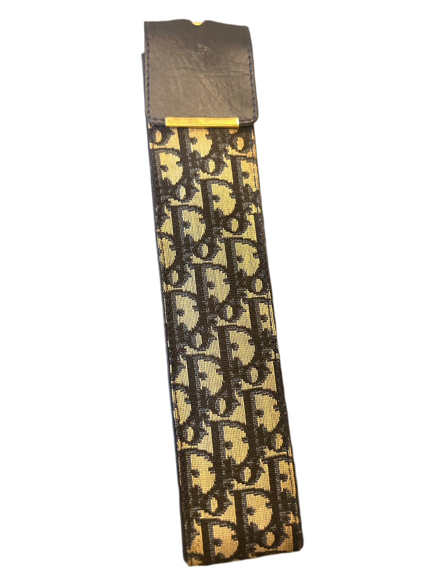 Christian Dior Navy Vintage Umbrella with case