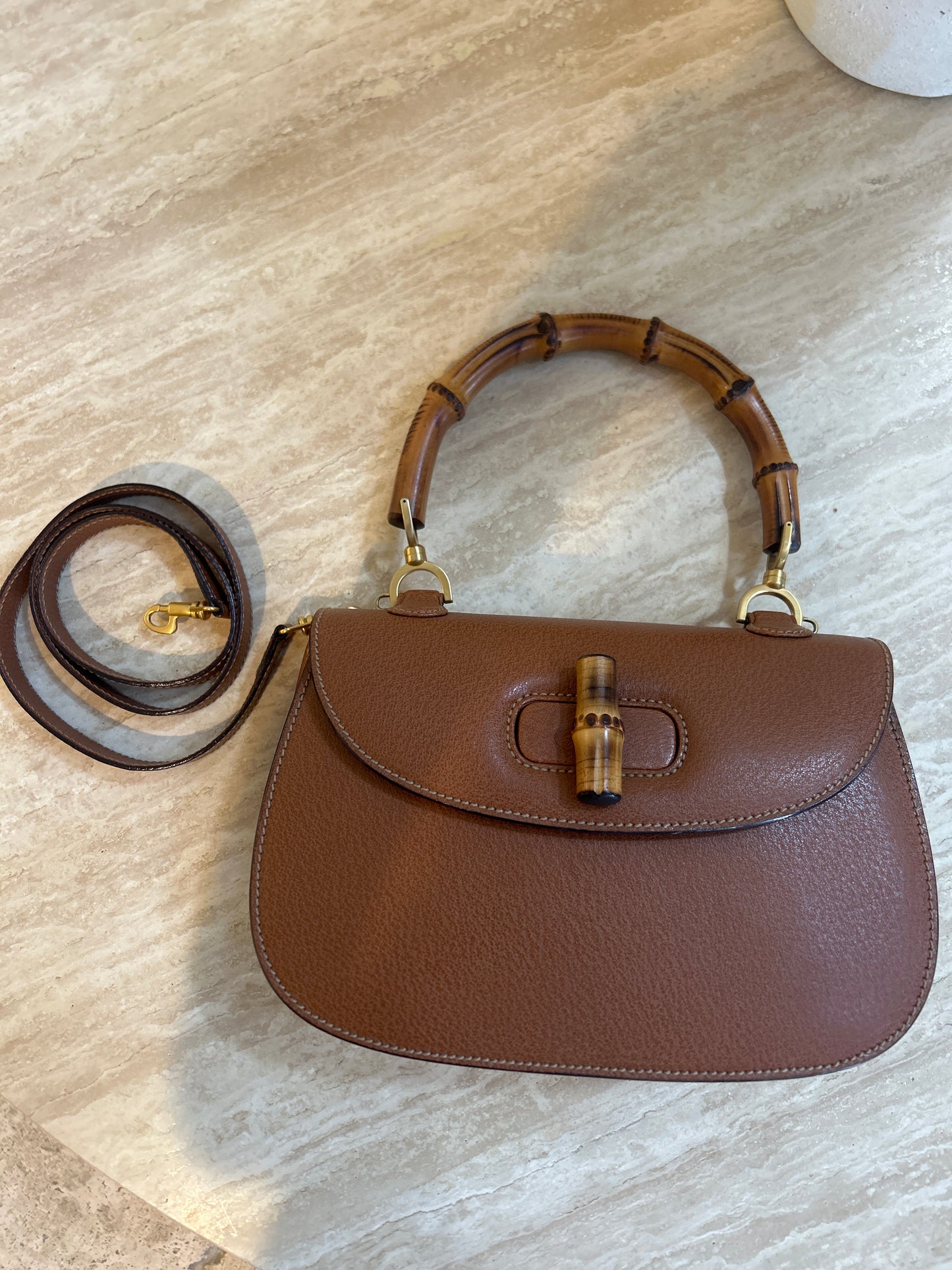 Gucci Small Bamboo Top Handle Bag