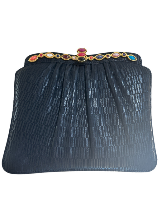 Vintage handbag with jewel trim
